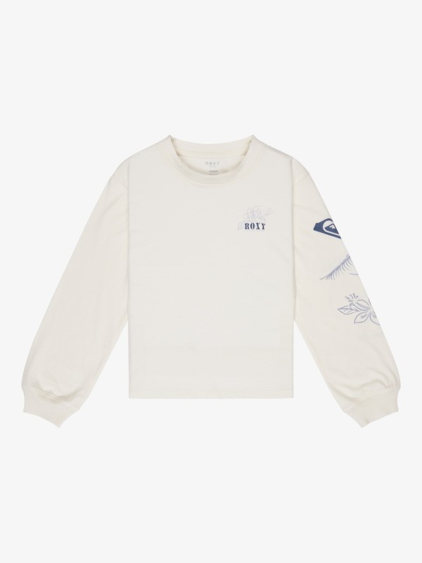 0 Orchidregular Go - Maglietta a Maniche Lunghe da Ragazza 4-16 White ERGZT04141 Roxy