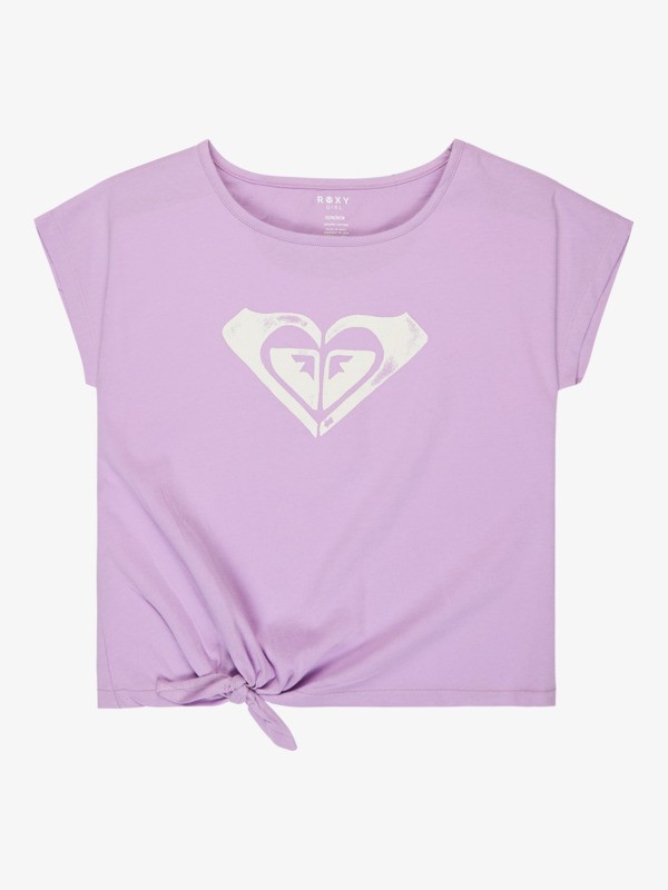 0 Pura Playa - T-shirt met korte mouwen voor Meisjes 4-16 Purple ERGZT04148 Roxy