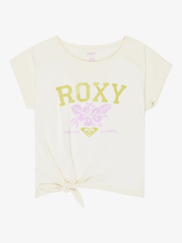 0 Pura Playa - T-shirt met korte mouwen voor Meisjes 4-16 White ERGZT04148 Roxy