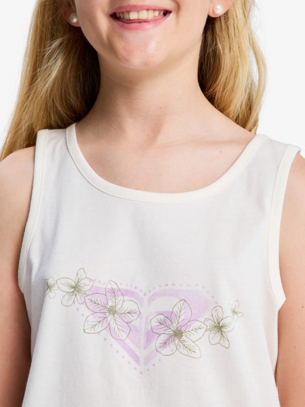 3 Miaregular - Vest Top for Girls 4-16 White ERGZT04150 Roxy