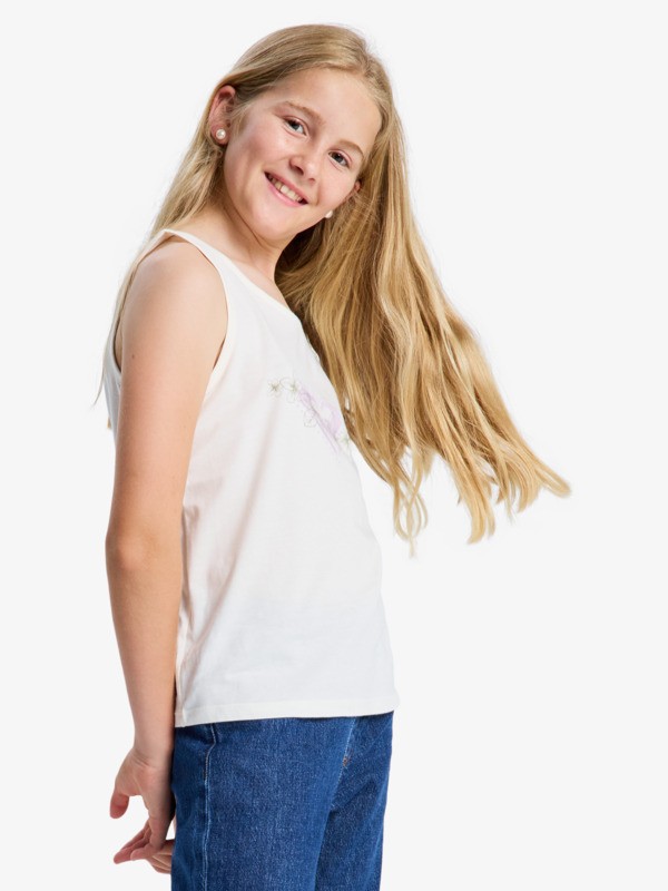 1 Miaregular - Vest Top for Girls 4-16 White ERGZT04150 Roxy