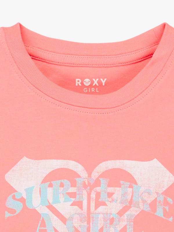 2 Baby One More Time - T-shirt curta para Raparigas 4-16 Pink ERGZT04152 Roxy