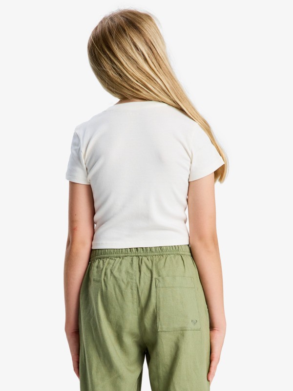 2 Baby One More Time - K&uuml;rzeres T-Shirt f&uuml;r M&auml;dchen 4-16 Weiss ERGZT04152 Roxy