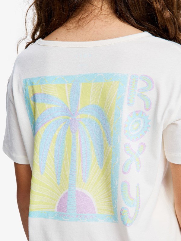 3 Lilyregular Night Vintage - Short Sleeve T-Shirt for Girls 4-16 White ERGZT04153 Roxy