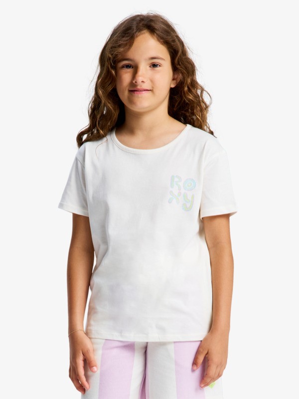 0 Lilyregular Night Vintage - Short Sleeve T-Shirt for Girls 4-16 White ERGZT04153 Roxy