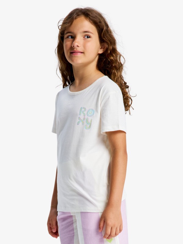 1 Lilyregular Night Vintage - Short Sleeve T-Shirt for Girls 4-16 White ERGZT04153 Roxy