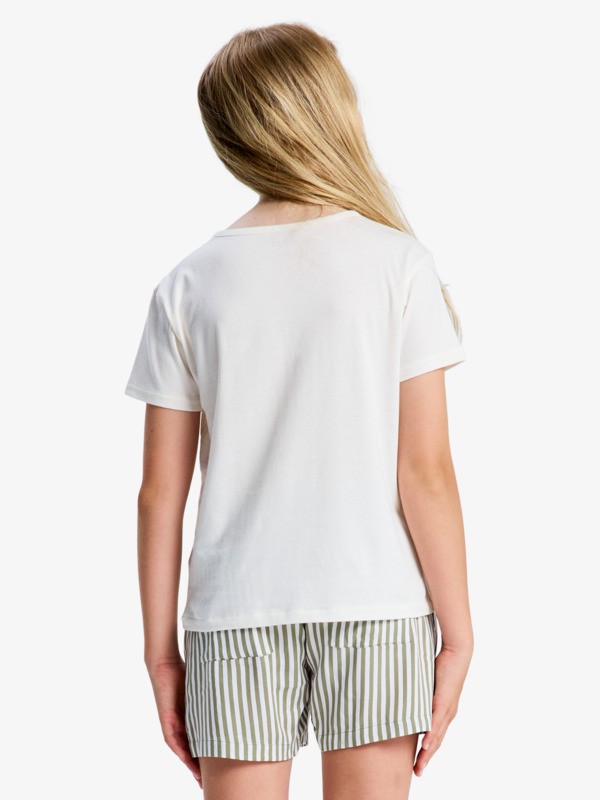 3 Lilyregular Night - T-Shirt f&uuml;r M&auml;dchen 4-16 Weiss ERGZT04154 Roxy