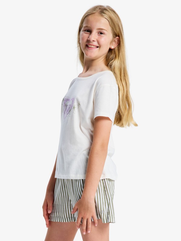 1 Lilyregular Night - T-Shirt f&uuml;r M&auml;dchen 4-16 Weiss ERGZT04154 Roxy