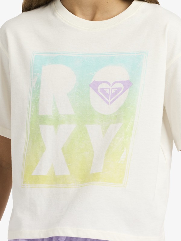 4 Daisyloose Beach - Short Sleeve T-Shirt for Girls 4-16 White ERGZT04156 Roxy