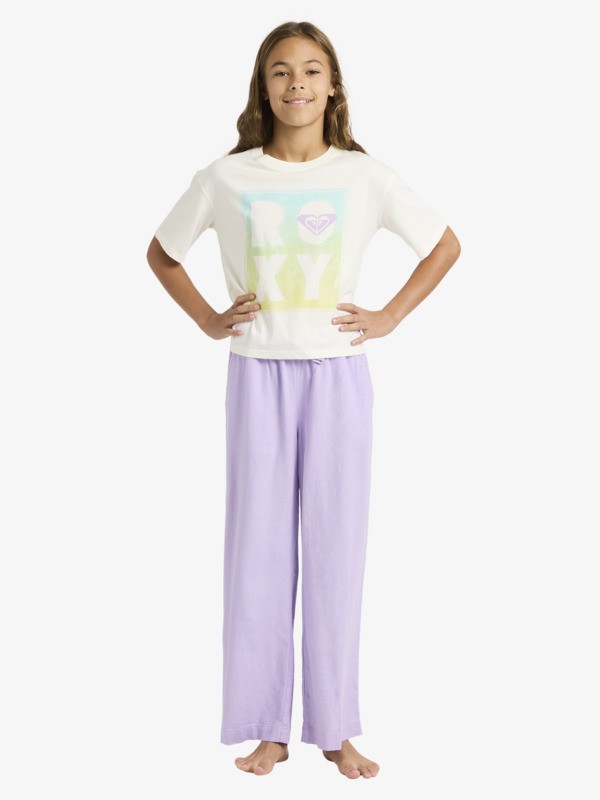 1 Daisyloose Beach - Short Sleeve T-Shirt for Girls 4-16 White ERGZT04156 Roxy