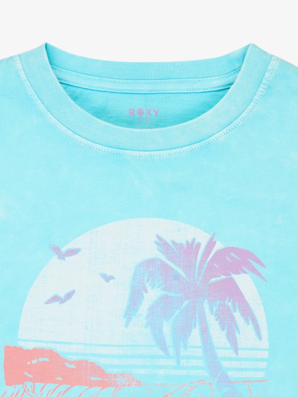 2 Eveoversize Washed - Short Sleeve T-Shirt for Girls 4-16 Blue ERGZT04157 Roxy