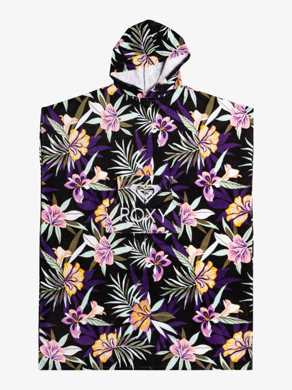 0 Stay Magical Printed - Hooded Surf Poncho Towel for Women Black ERJAA04041 Roxy
