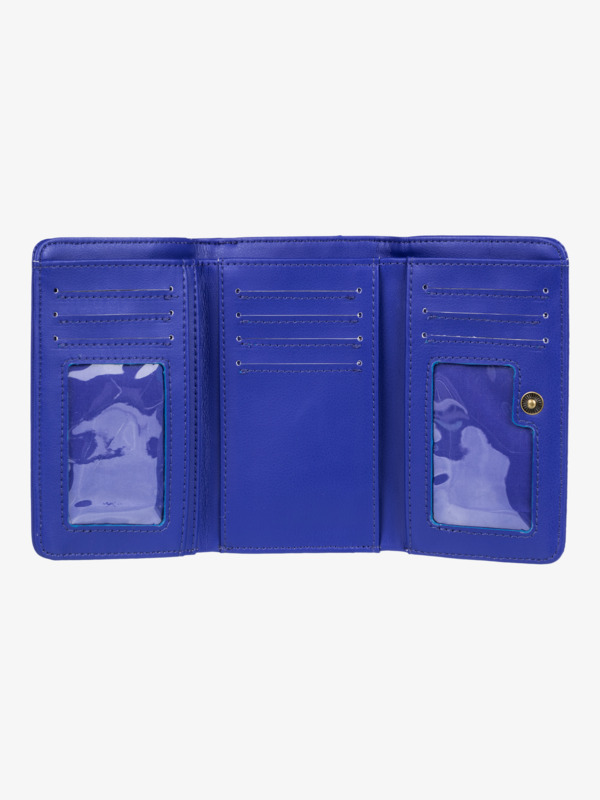 1 Crazy Diamond - Dreifach faltbares Portemonnaie für Frauen Blau ERJAA04202 Roxy