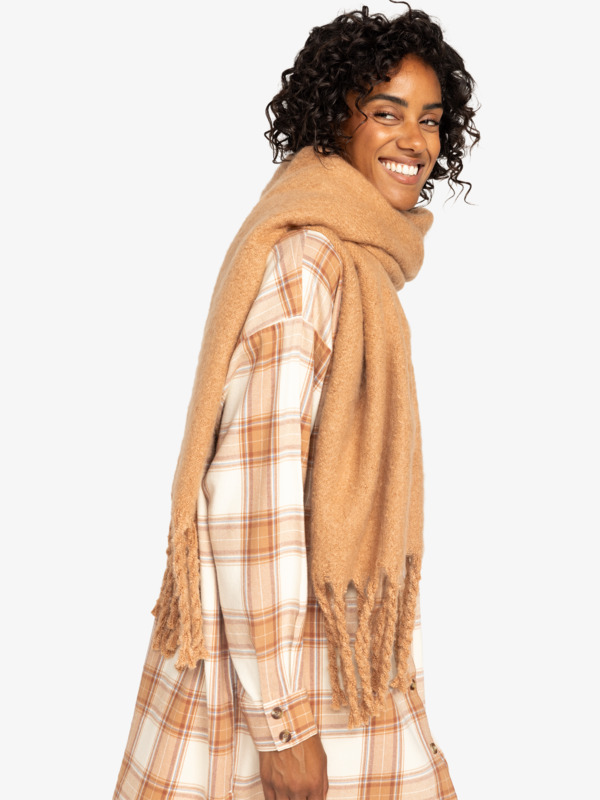 0 Cute Blush - Solid Scarf for Women Brown ERJAA04296 Roxy