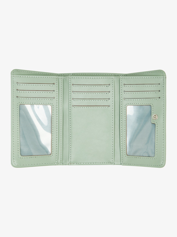2 Crazy Diamond - Tri-Fold Wallet for Women Green ERJAA04404 Roxy
