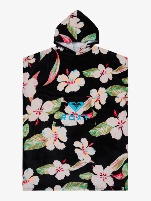 0 Stay Magical Printed - Poncho Towel for Women Black ERJAA04433 Roxy