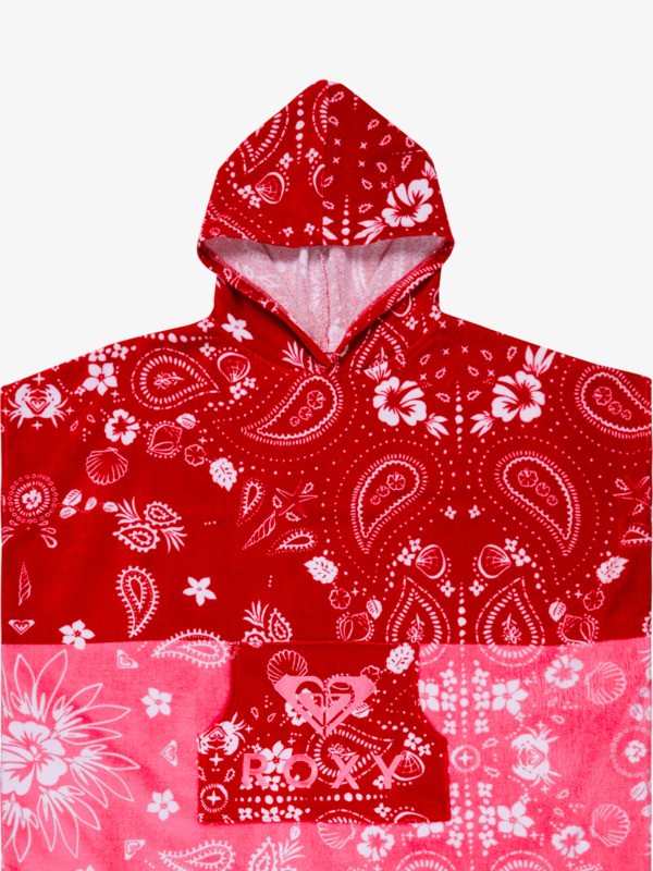 2 Stay Magical Printed - Poncho Towel for Women Red ERJAA04433 Roxy