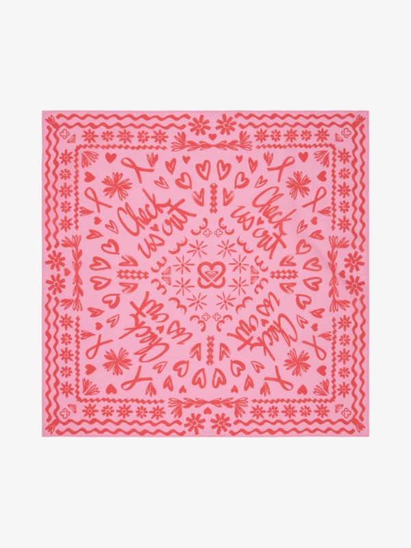 0 Keep a Breast - Ride The Sun Neckerchief Rosa ERJAA04529 Roxy
