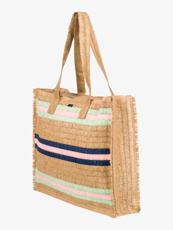 3 Splendid Sun - Bolsa de Playa con Asas para Mujer Amarillo ERJBP04537 Roxy