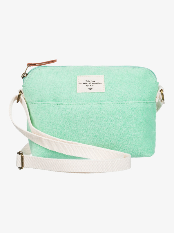 Sac Bandoulière Roxy Feeling Vibes Pour Femme - Velours Côtelé - Gris - 15.5 X 23 X 6 Cm - 2 Litres