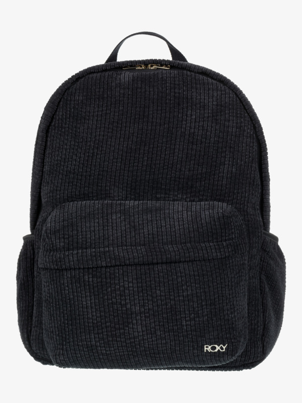 1 Feeling Good - Small Corduroy Backpack for Women Black ERJBP04793 Roxy