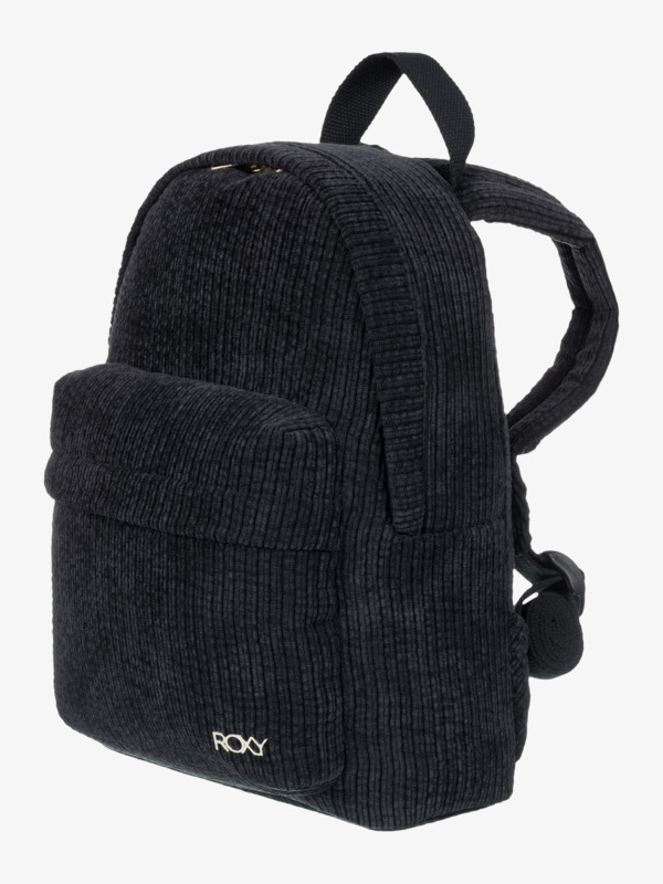 7 Feeling Good - Extra Small Corduroy Backpack for Women Black ERJBP04794 Roxy