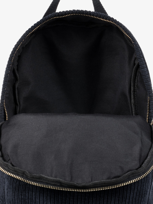 8 Feeling Good - Extra Small Corduroy Backpack for Women Black ERJBP04794 Roxy