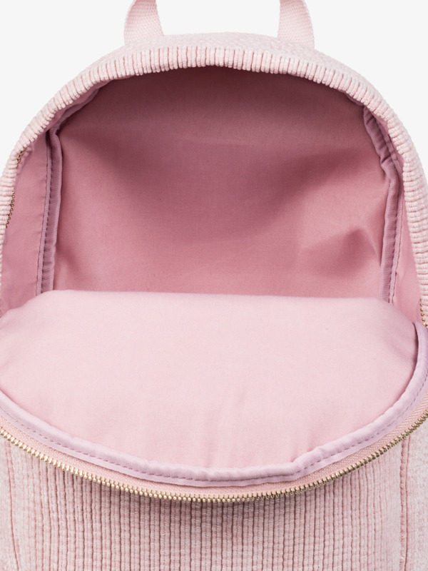 2 Feeling Good - Extra Small Corduroy Backpack for Women Pink ERJBP04794 Roxy