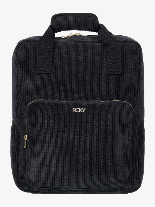 5 Feeling Good - Small Corduroy Backpack for Women Black ERJBP04795 Roxy