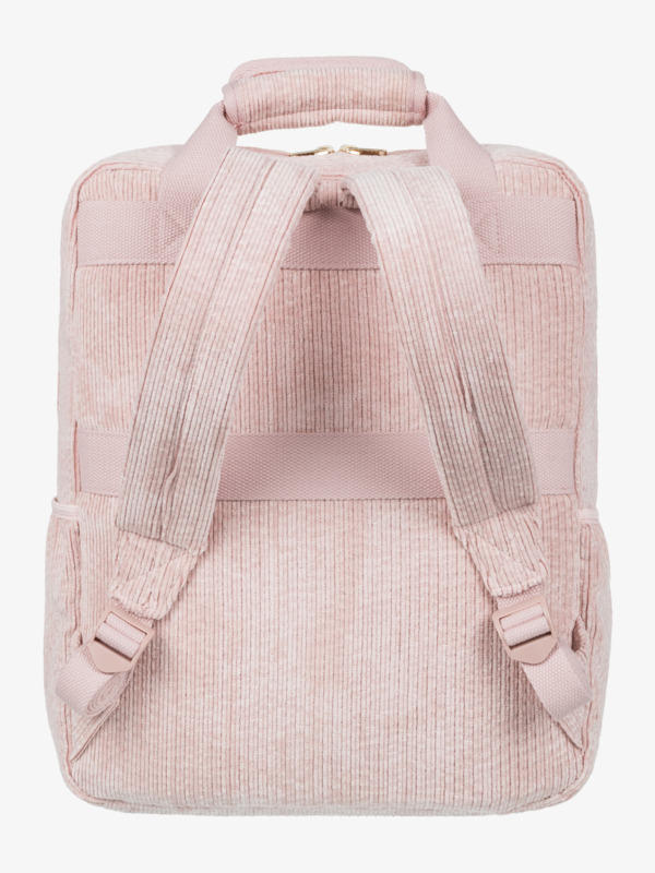 3 Feeling Good - Small Corduroy Backpack for Women Pink ERJBP04795 Roxy