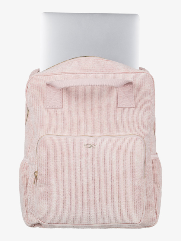 4 Feeling Good - Small Corduroy Backpack for Women Pink ERJBP04795 Roxy