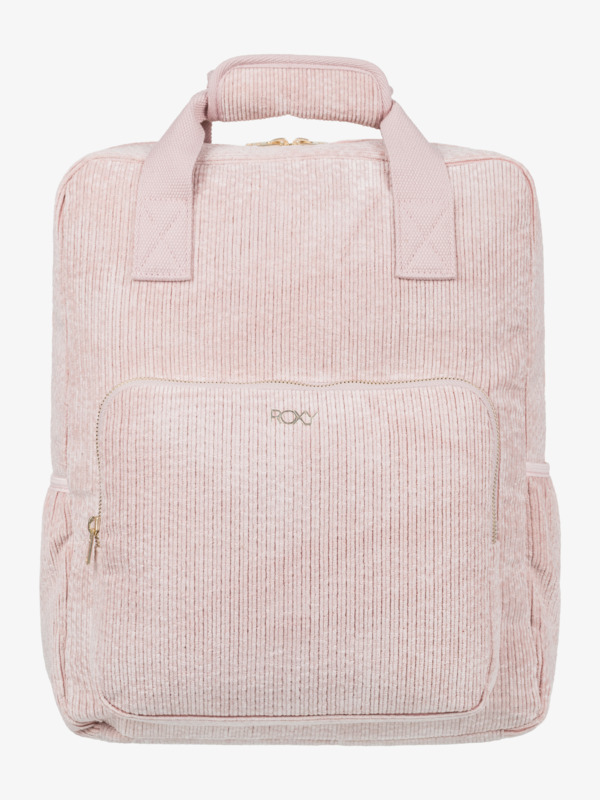 1 Feeling Good - Small Corduroy Backpack for Women Pink ERJBP04795 Roxy