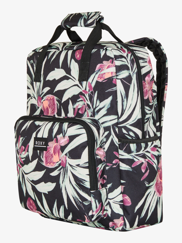 3 Better With Sun Printed - Medium Backpack for Women Black ERJBP04886 Roxy