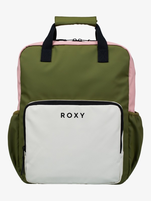 0 Schoolie - Medium Backpack for Women Green ERJBP04893 Roxy