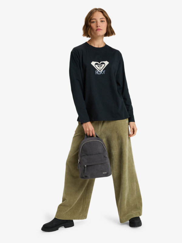 1 Feeling Vibes Small - Kleiner Rucksack für Frauen Grau ERJBP04900 Roxy