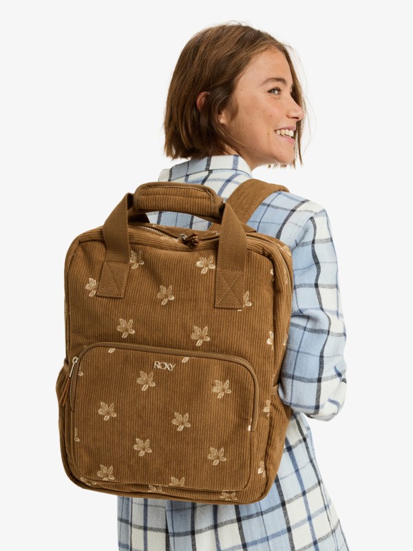 0 Feeling Emby - Mittelgroßer Rucksack für Frauen Braun ERJBP04933 Roxy