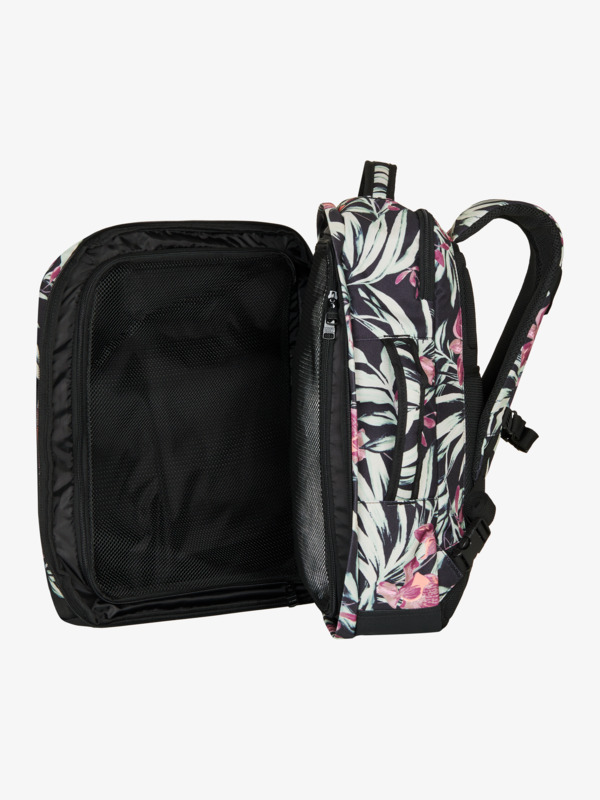 3 Current Vibes - Medium Backpack for Women Black ERJBP04940 Roxy