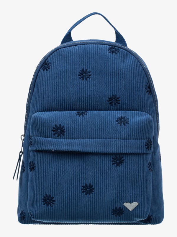 0 Feeling Emby 8L - Corduroy Small Backpack for Women Blue ERJBP04965 Roxy