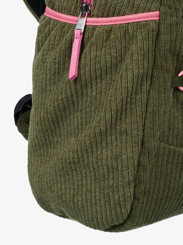 3 True Color 15L - Corduroy Medium Backpack for Women Green ERJBP04967 Roxy