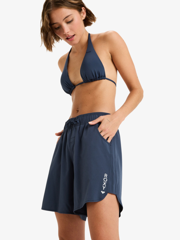 4 Roxy Wave 7" - Boardshort voor Dames Blue ERJBS03300 Roxy