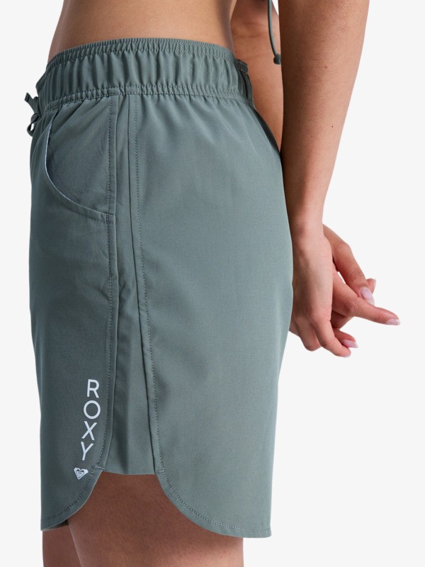 2 Roxy Wave 7" - Board Shorts for Women Green ERJBS03300 Roxy