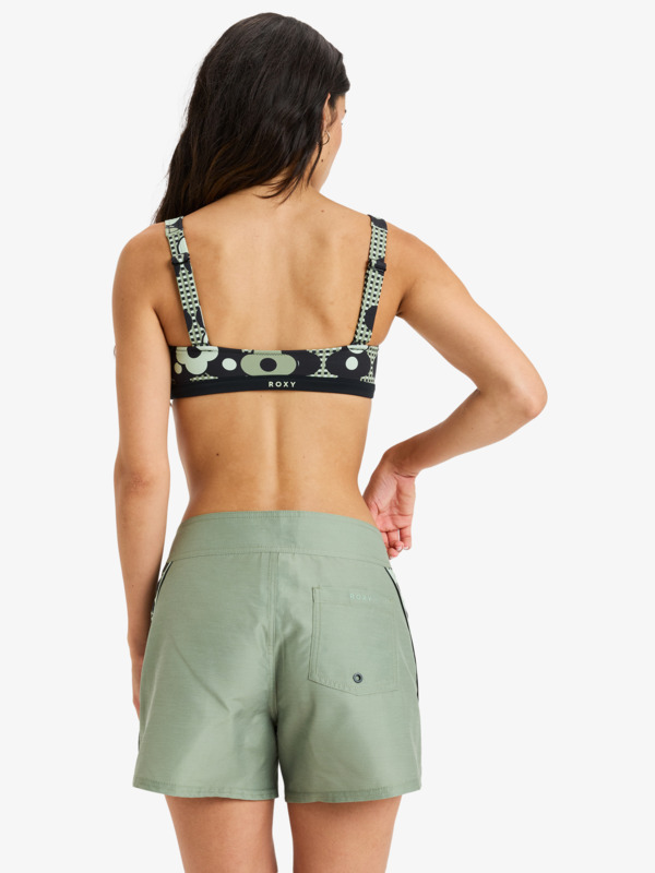 3 Roxy Pro The 93 Win Printed - Calções de banho pelo joelho para Mulher Preto ERJBS03329 Roxy