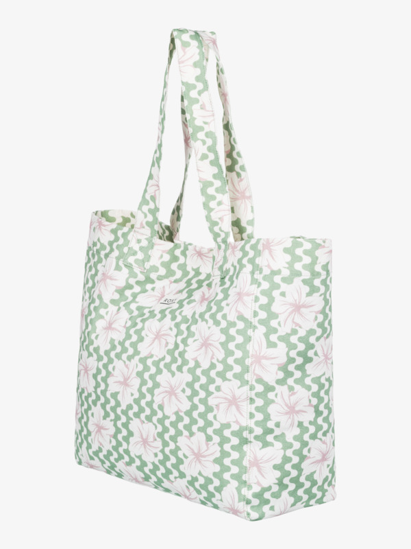 3 Anti Bad Vibes - Large Tote Bag for Women Green ERJBT03406 Roxy