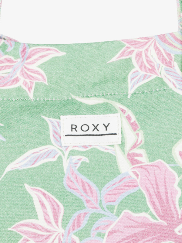 3 Hibiscus Island - Bolsa de tela grande para Mujer Verde ERJBT03420 Roxy