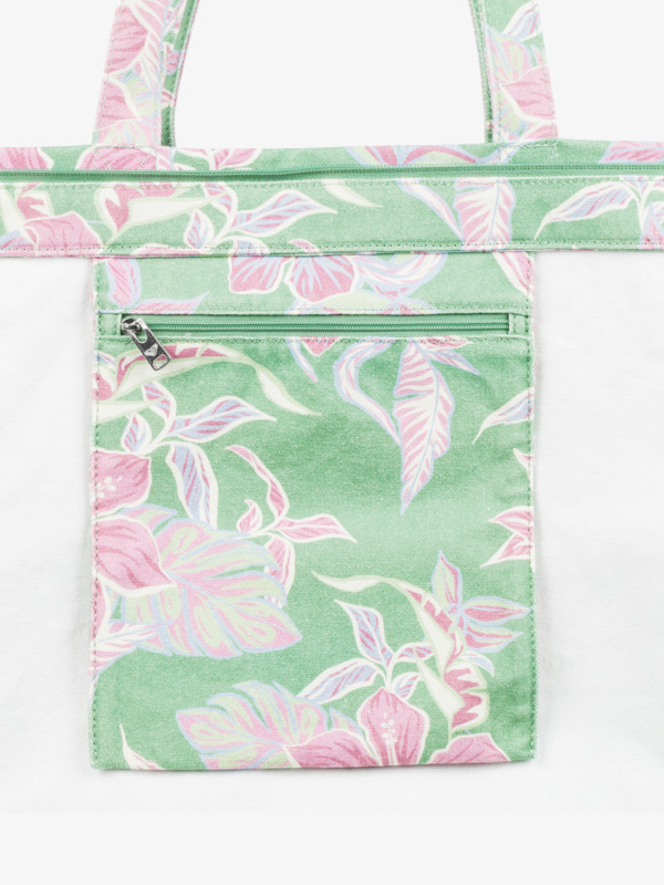 4 Hibiscus Island - Bolsa de tela grande para Mujer Verde ERJBT03420 Roxy