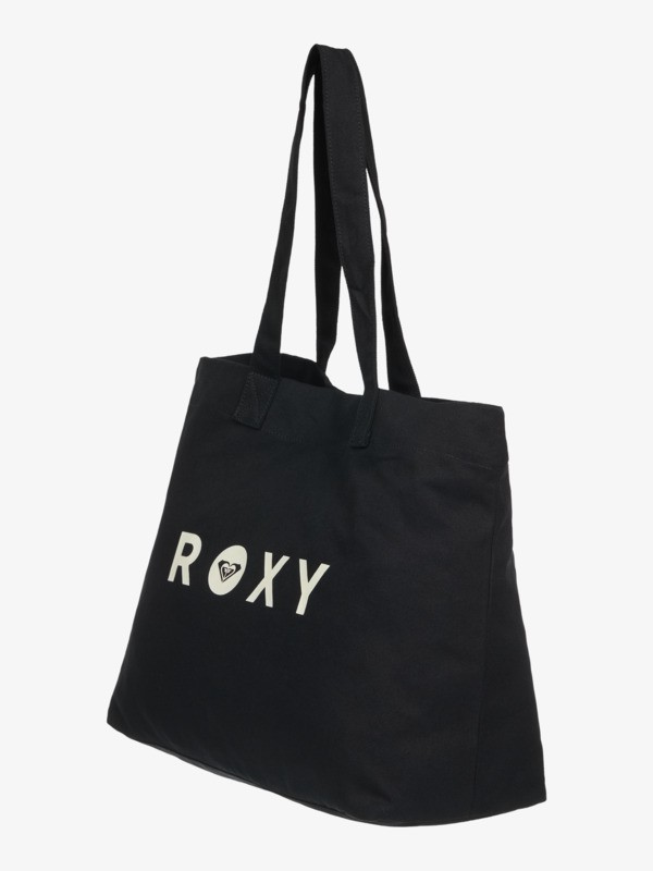 3 Go For It - Bolsa de playa con asas para mujer Negro ERJBT03427 Roxy