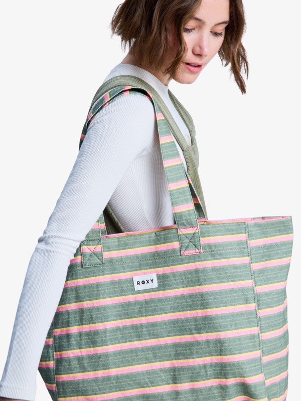 0 Anti Bad Vibes - Grand sac tote pour Femme Vert ERJBT03431 Roxy