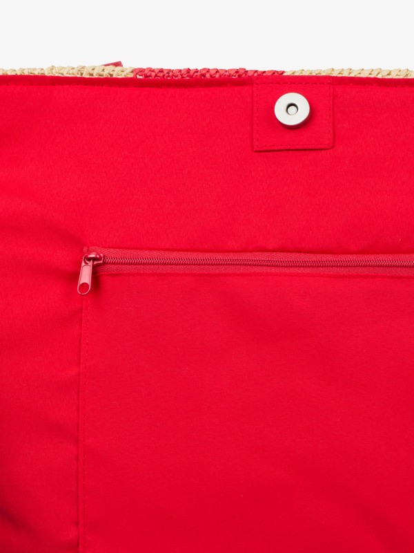 4 Sister Of The Moon - Wicker basket bag for Women Yellow ERJBT03444 Roxy