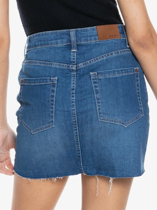 4 Kissing Romance - Denim Rok voor Dames  ERJDK03023 Roxy