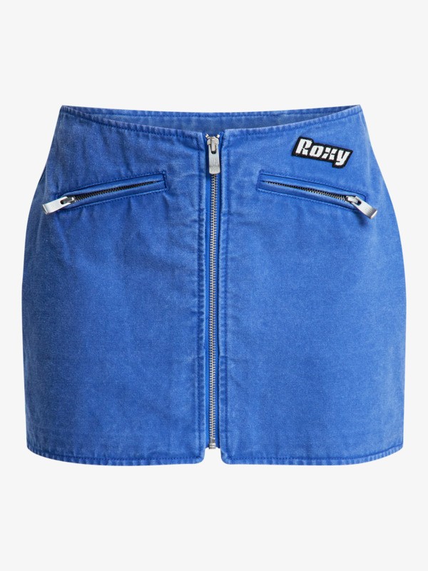 6 Chloe Kim - Minifalda estilo motociclista para mujer Violeta ERJDK03041 Roxy